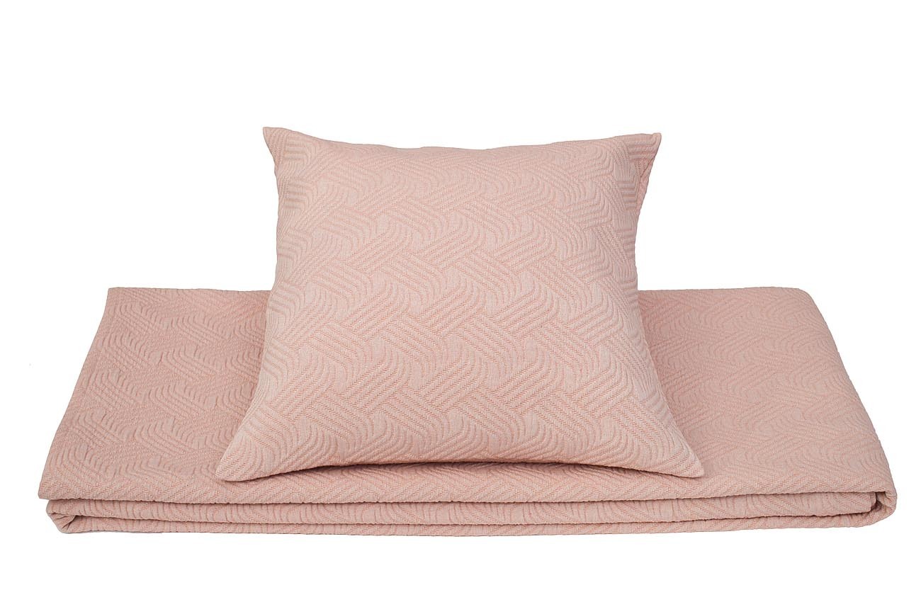 Наволочка декоративная 50х50 розовая "Papillon II" Garda Decor 16AMR-PAPILLON N.05V-ROS