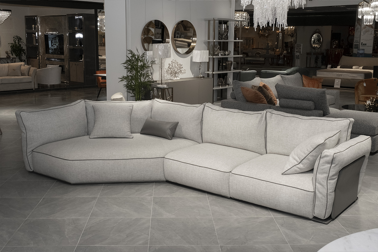 Диван модульный угловой левый Garda Decor Комплект мебели №1 модульный Eliote