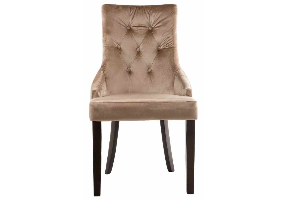 Стул деревянный Woodville Elegance dark walnut / fabric beige 11138