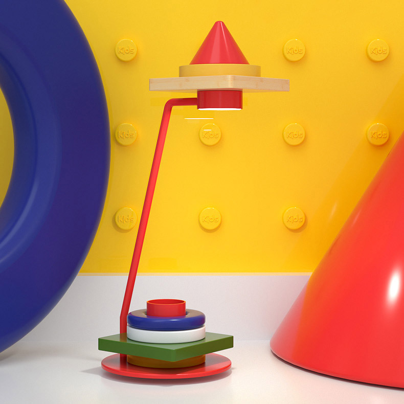 Настольная лампа KIRKE Pink Круг by ImperiumLoft