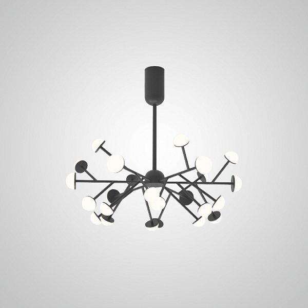 Потолочная люстра HILVI D68 Black by ImperiumLoft