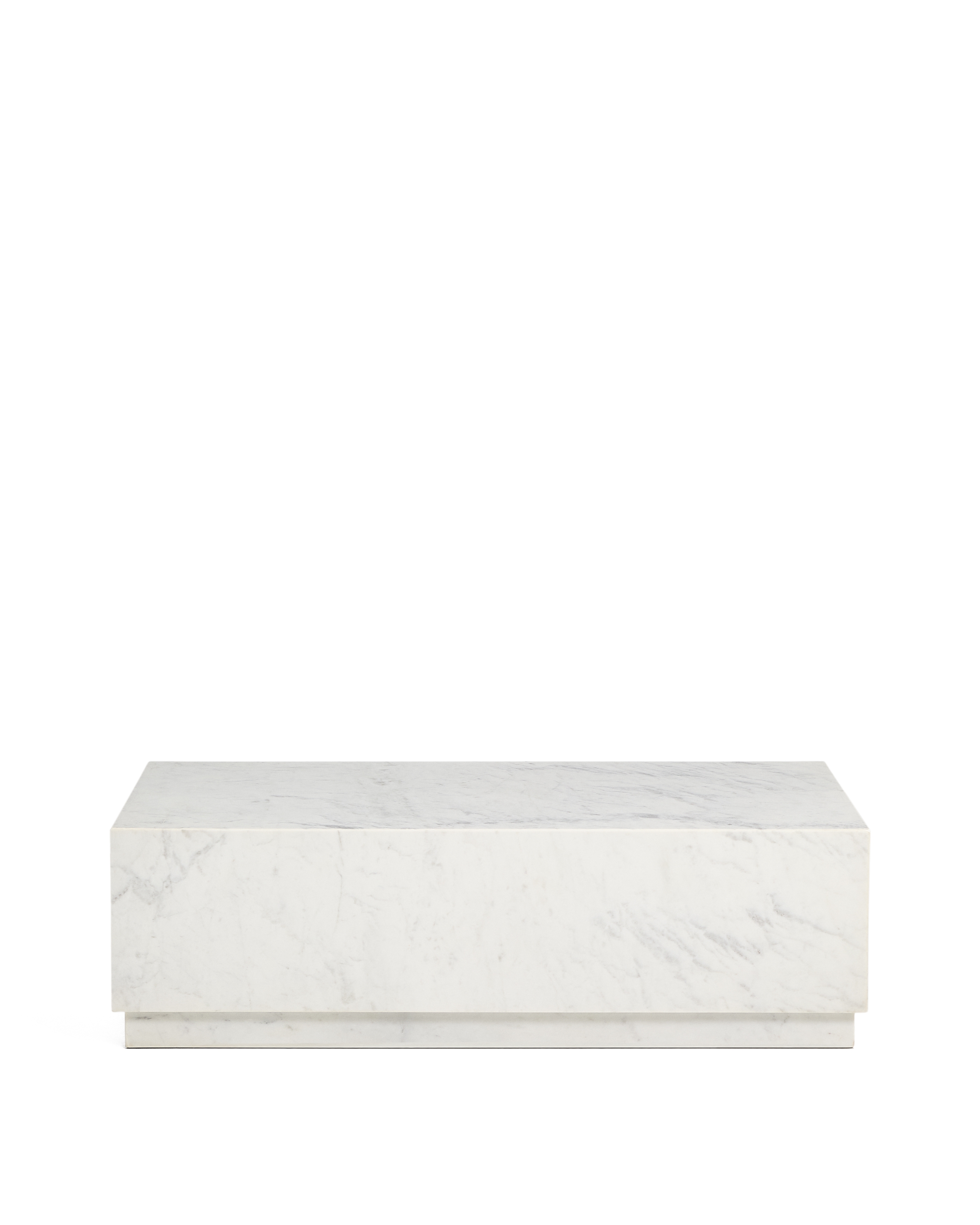 Журнальный столик Sorein из белого мрамора 100 x 50 см La Forma 451199