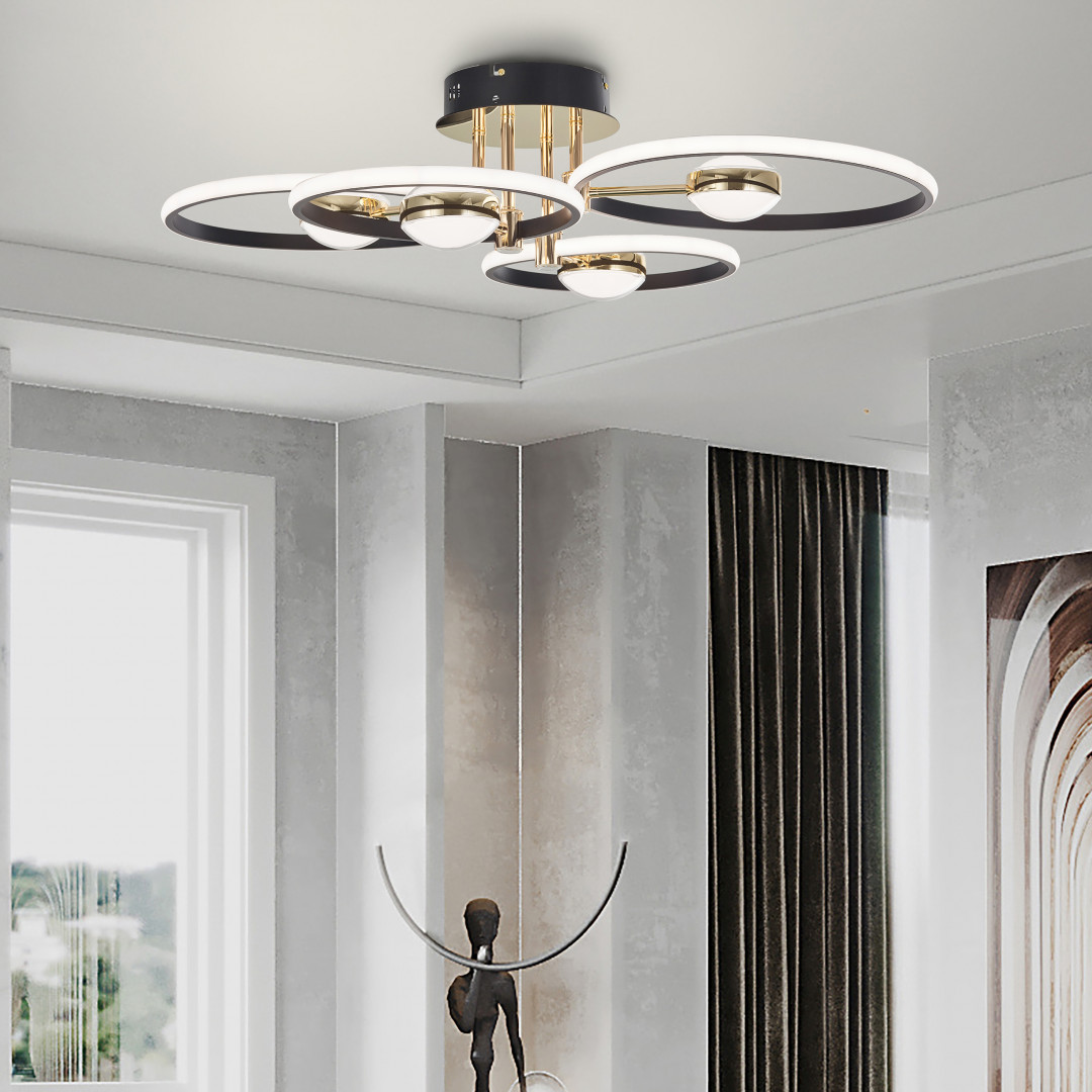 Светильник светодиодный 276140/4+4 BK/GD Arte Milano