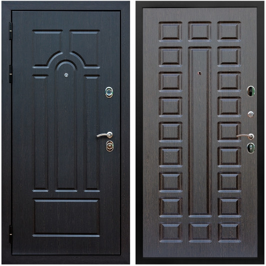 Дверь входная Graf Эврика МДФ 10 мм ФЛ-58 Венге / МДФ 16 мм ФЛ-183 Венге