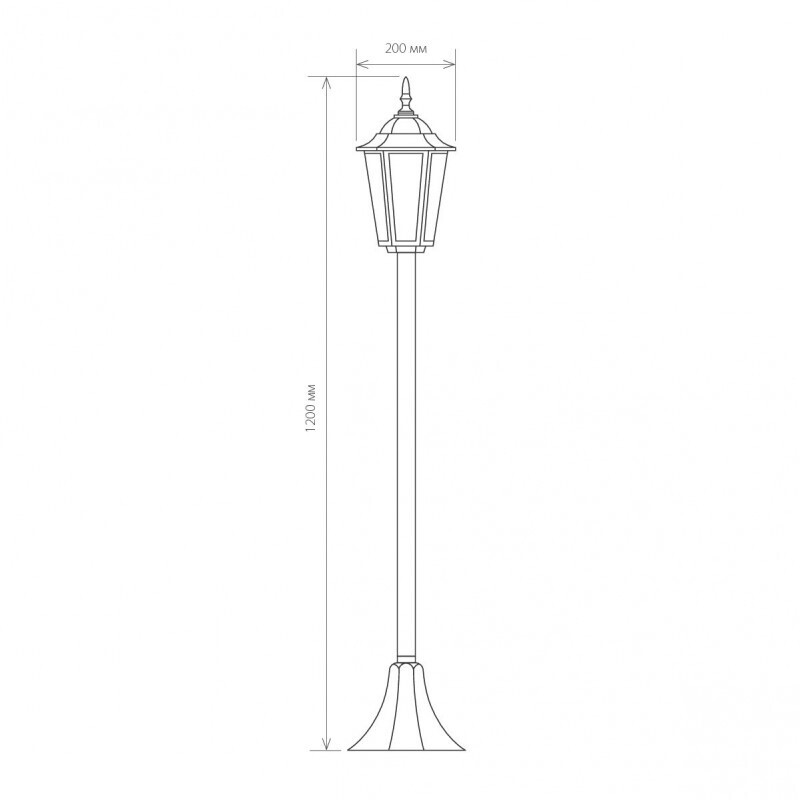 Садовый светильник Elektrostandard GL 1014F черный