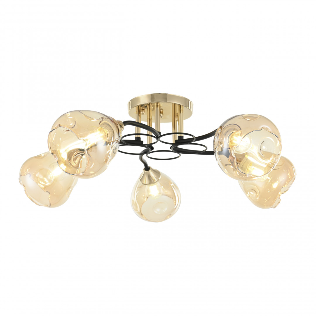 Люстра с плафонами 324106/5 FG+BK Arte Milano