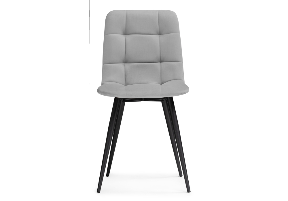 Стул Woodville Чилли светло-серый велюр / черный 502055