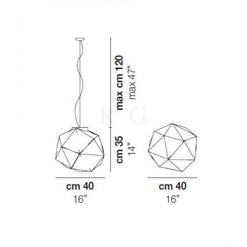 Подвесной светильник Vistosi SEMAI SP 40
