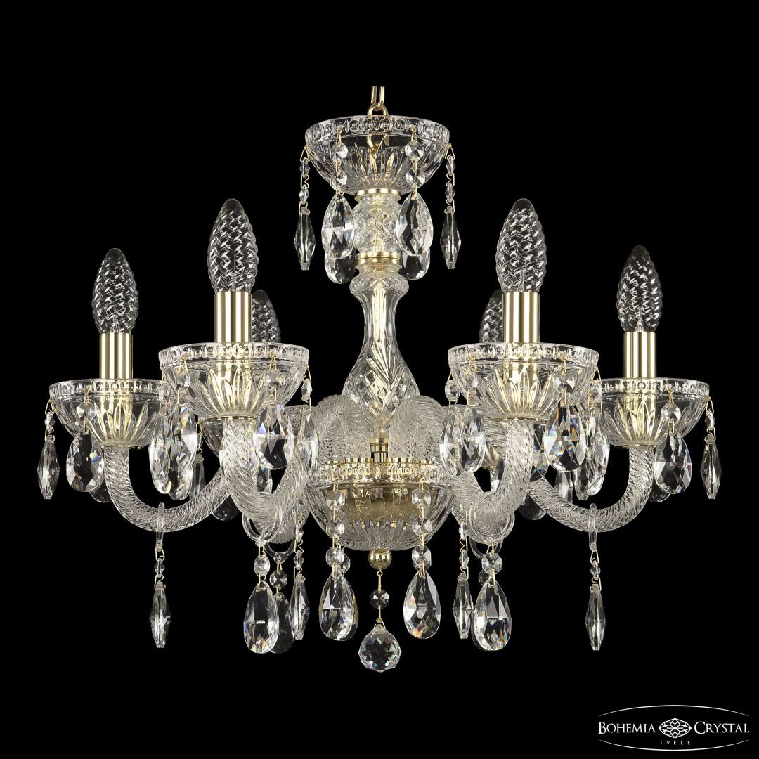 Люстра 5417/6/165 G Clear/M-1G Bohemia Ivele Crystal