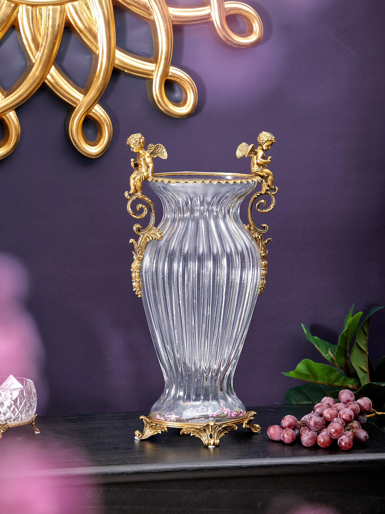 Ваза с ангелами Glasar HGL321/1/GLASS