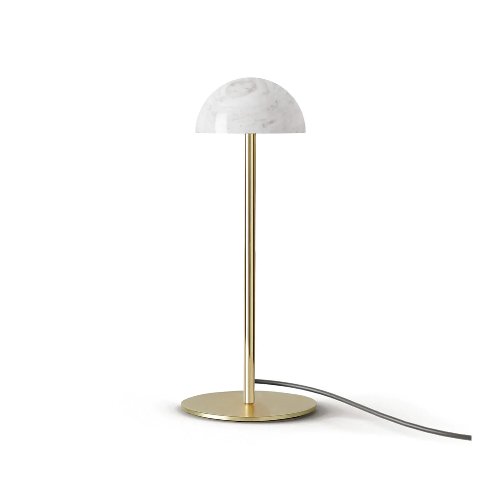 Настольная лампа Dussa золотой металл / белый мрамор Aromas del Campo