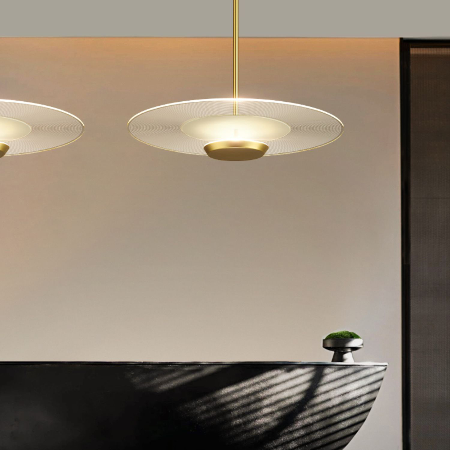Потолочный светильник AMOS D50 Brass by ImperiumLoft