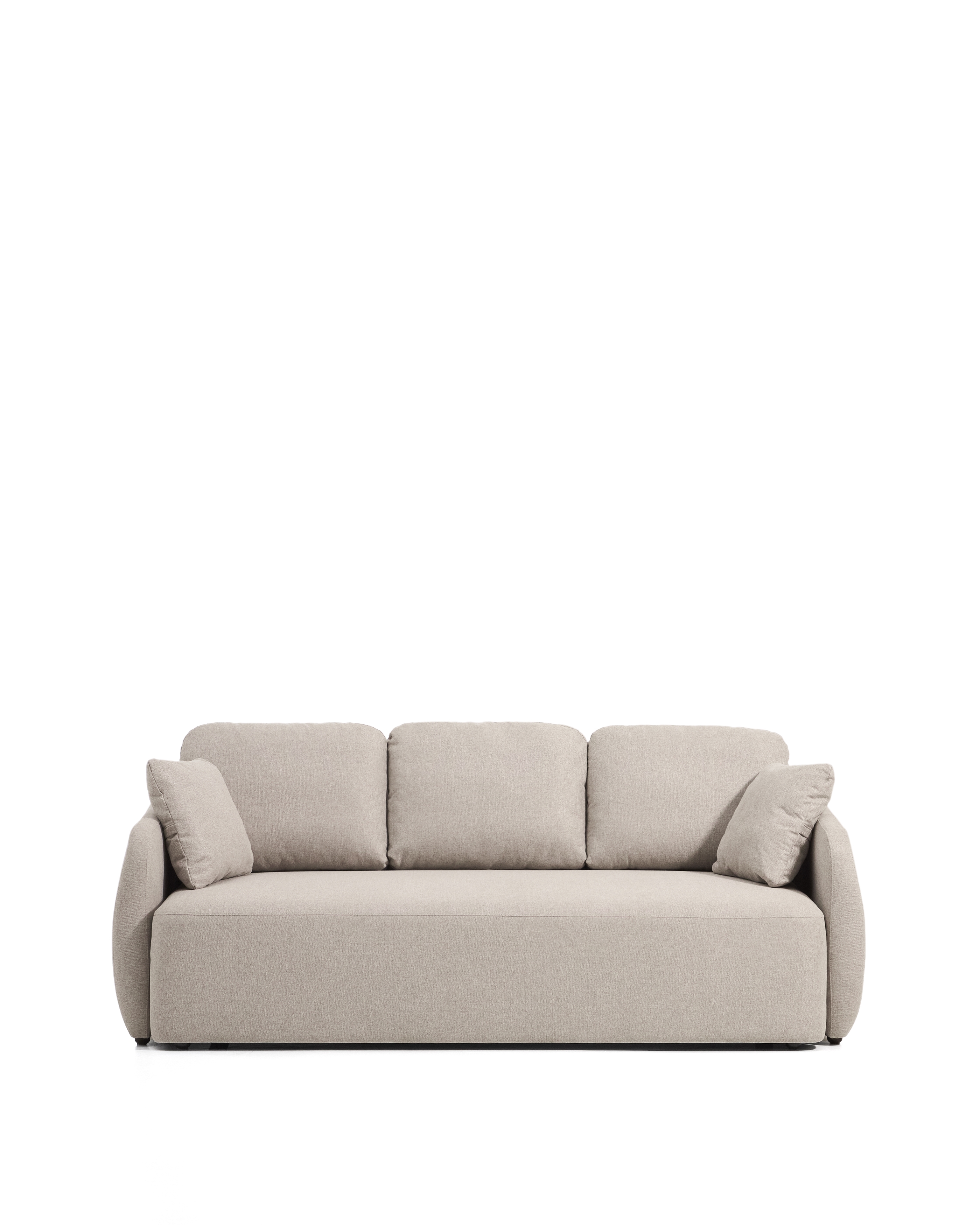 Трехместный диван-кровать Laira из бежевого шенилла, 218 см La Forma 441125