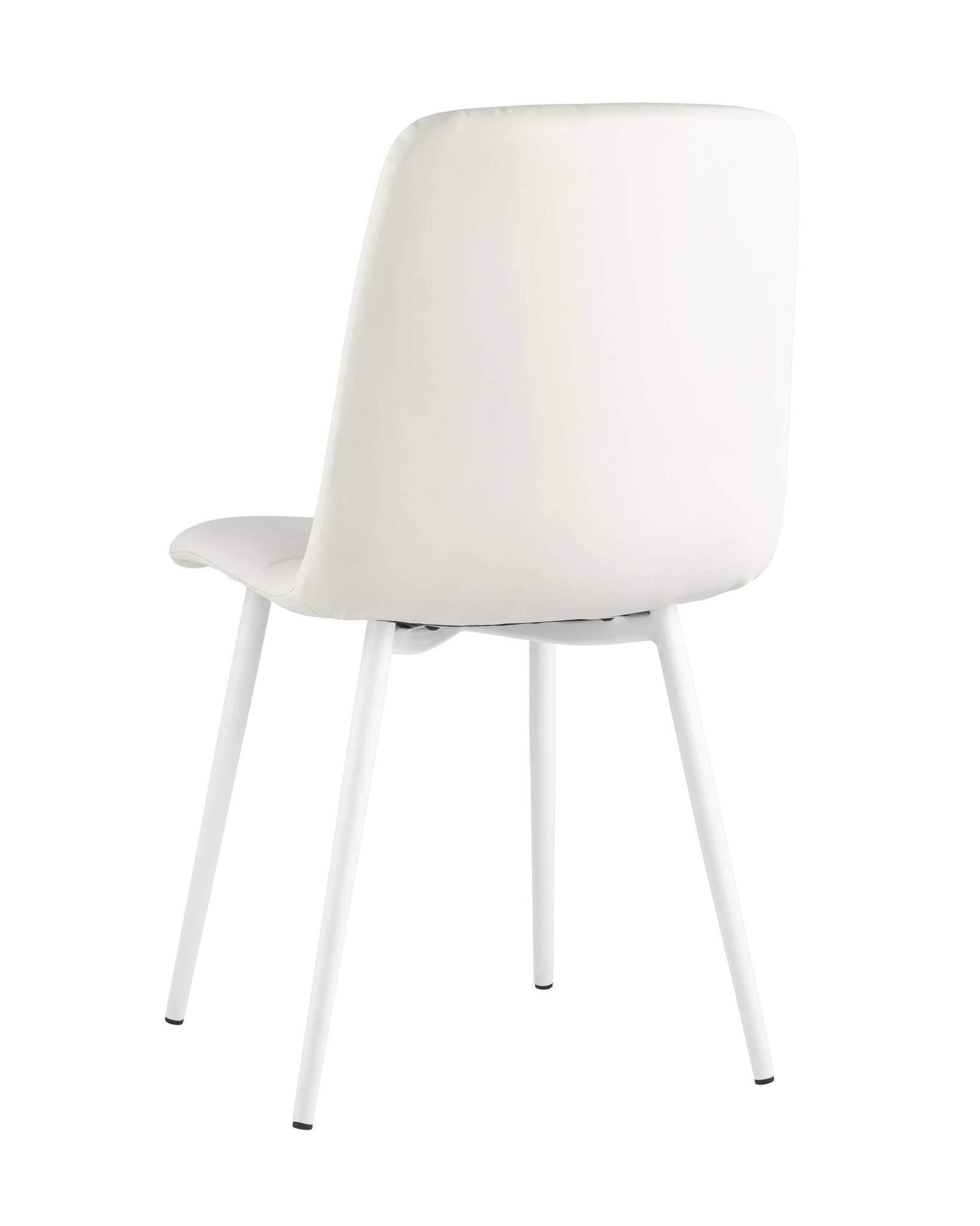 Стул Oliver экокожа белый белые ножки Stool Group
