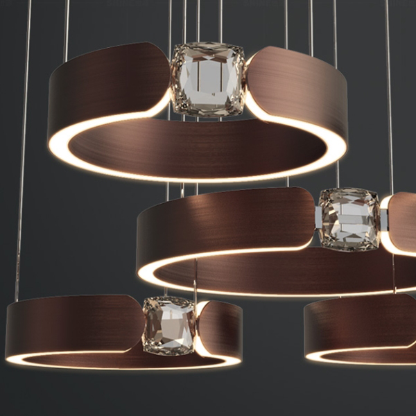 Потолочная люстра SELLIF CHROME L5 Brass by ImperiumLoft