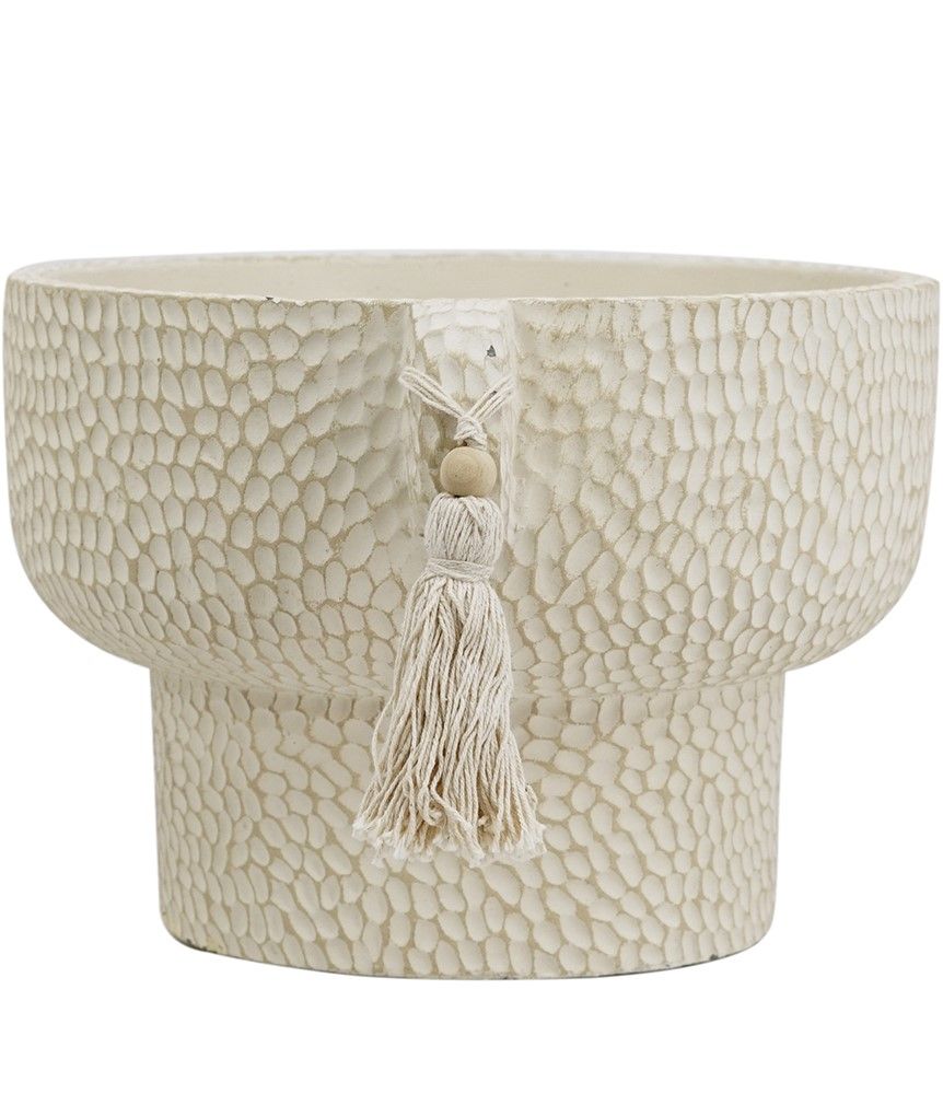 Кашпо с кисточками Glasar 460280