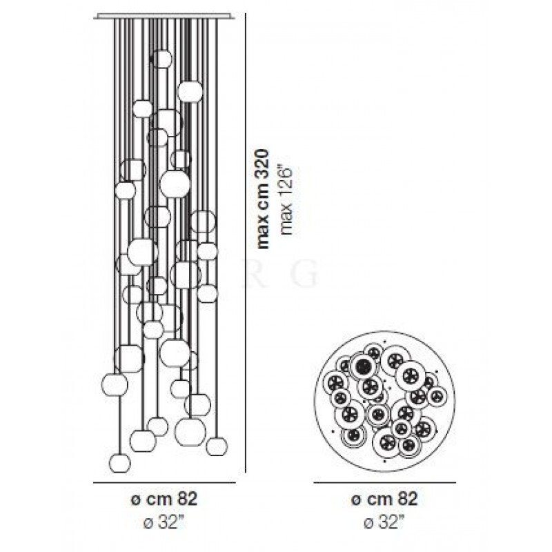 Подвесной светильник Vistosi OTO SP RAIN CIRCLE 1