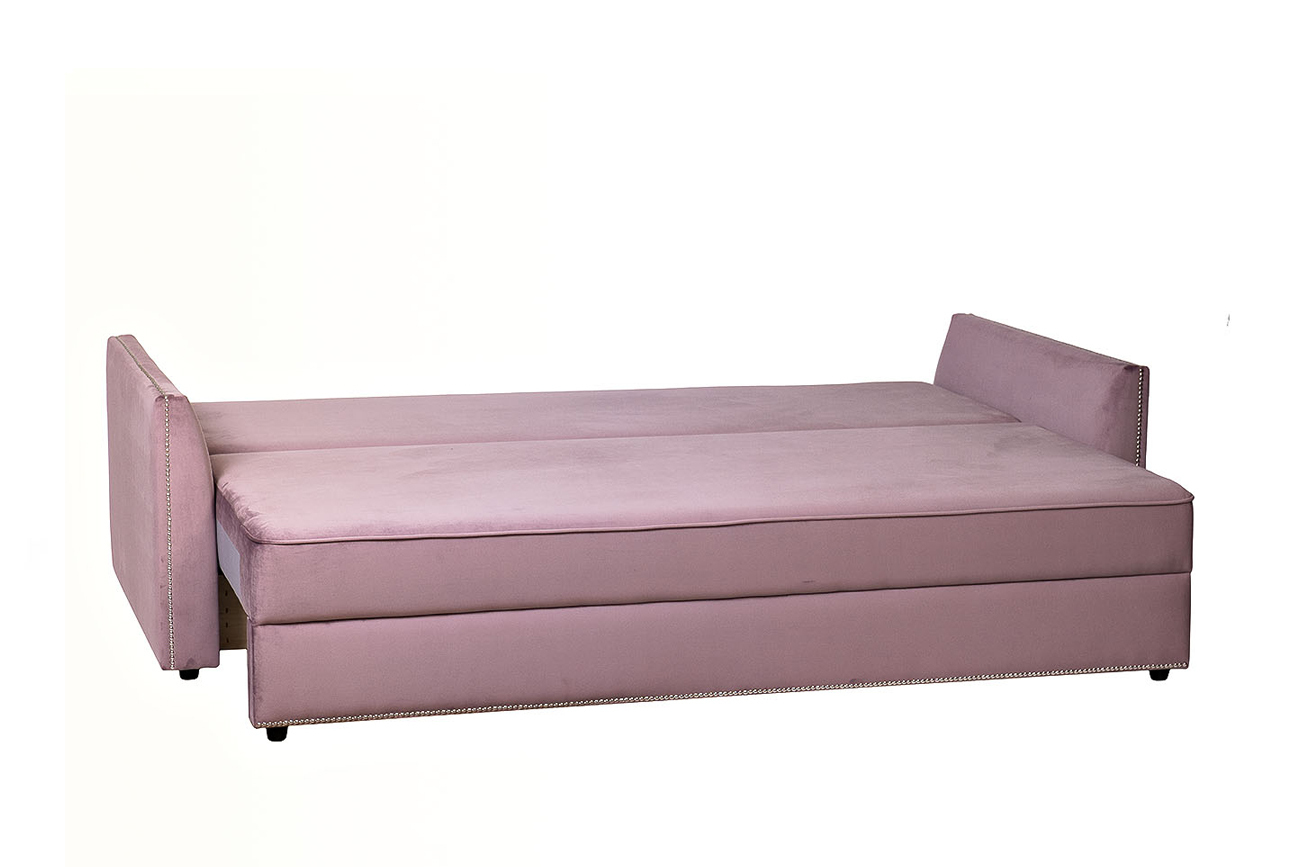 Диван Mores трехместный раскладной (пыльная роза) Garda Decor MORES2K-ПЫЛ/РОЗ-Н-Йорк40
