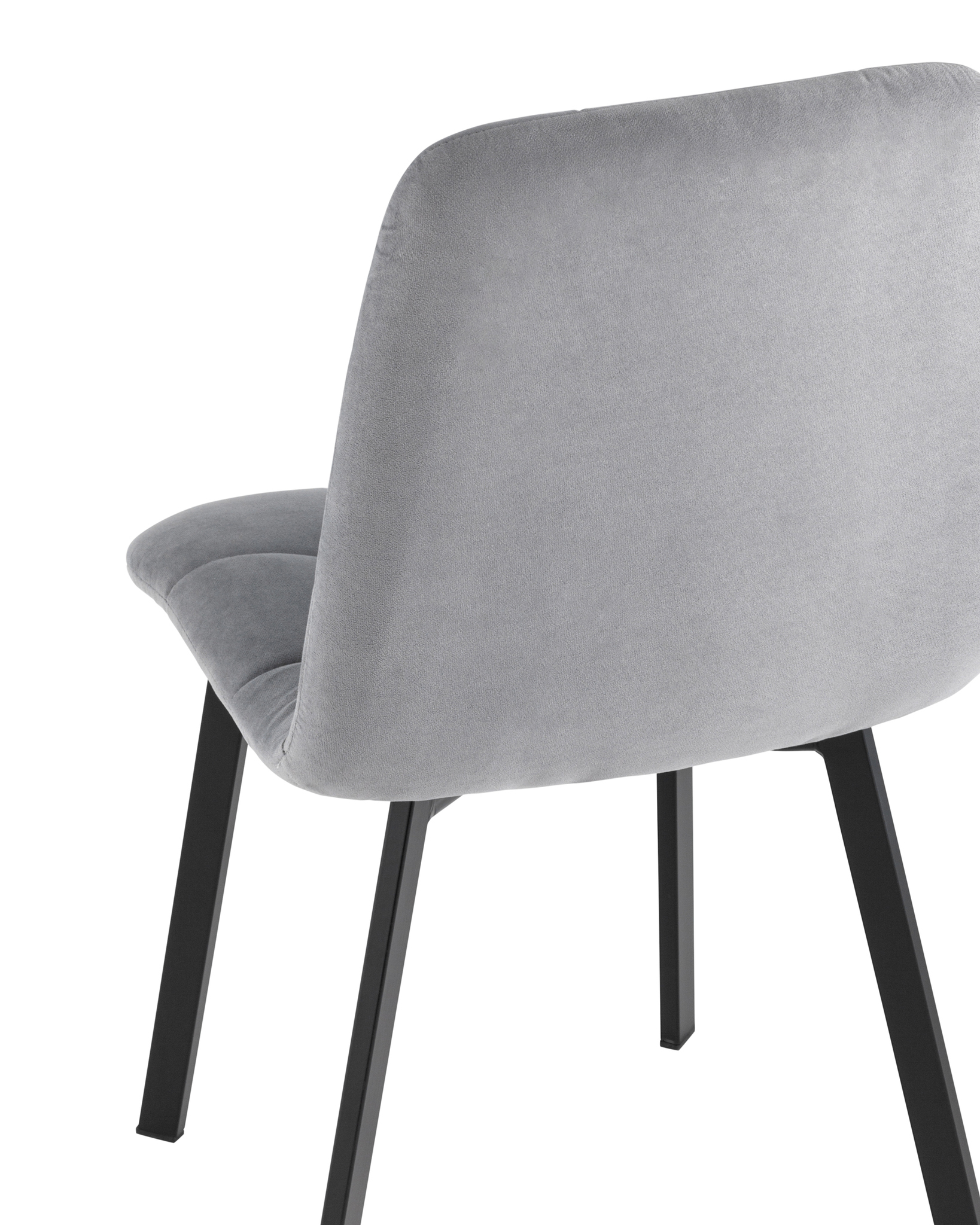Стул Oliver Square велюр серый Stool Group