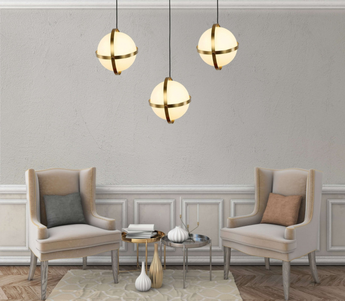 Подвесной светильник Lumina Deco LDP 6833-250 WT+GD