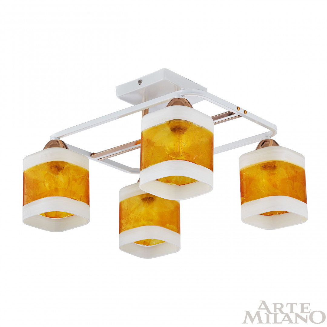 Люстра с плафонами 322008/4 WH+FG Arte Milano