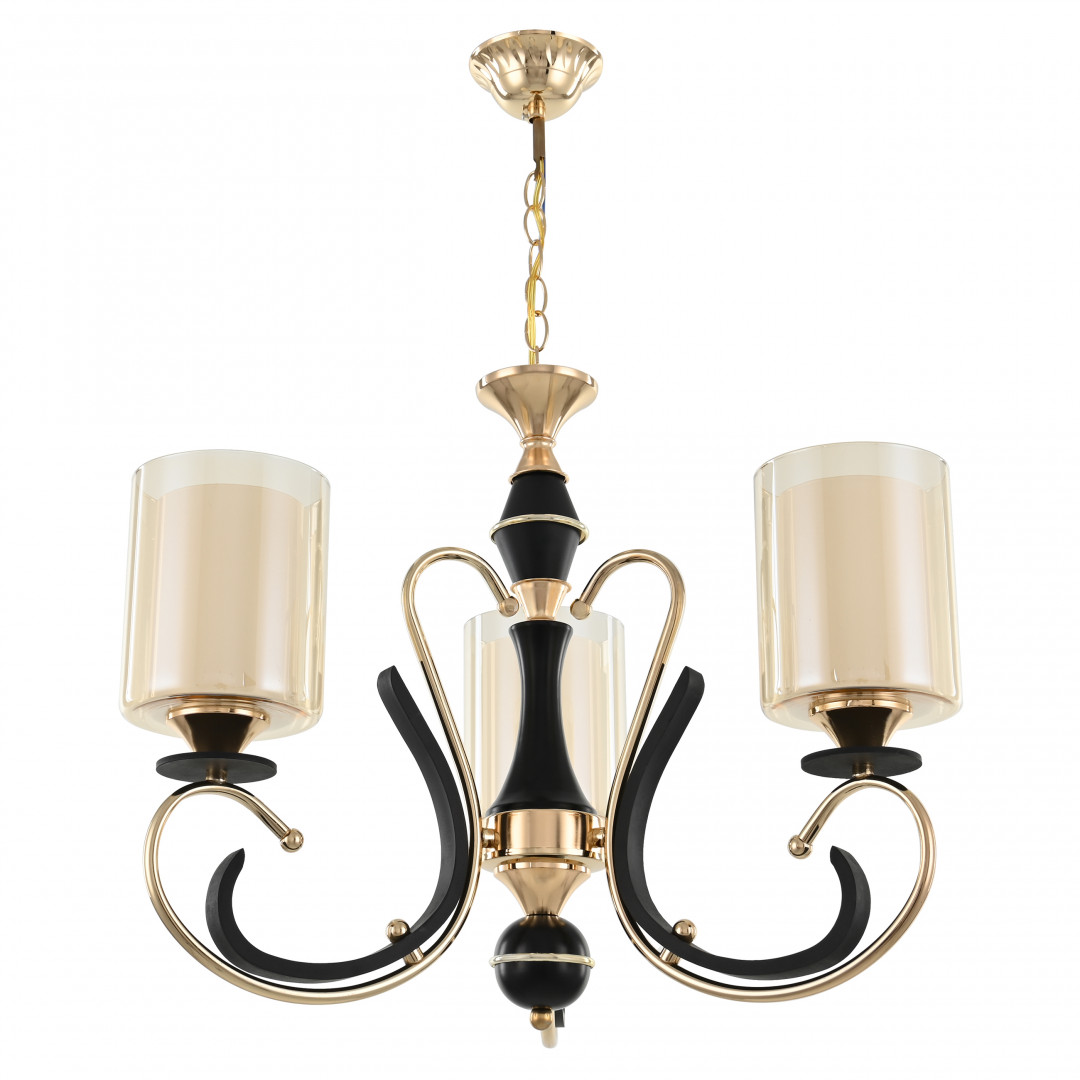 Люстра подвесная с плафонами 302237/3 Bk/Gd Arte Milano