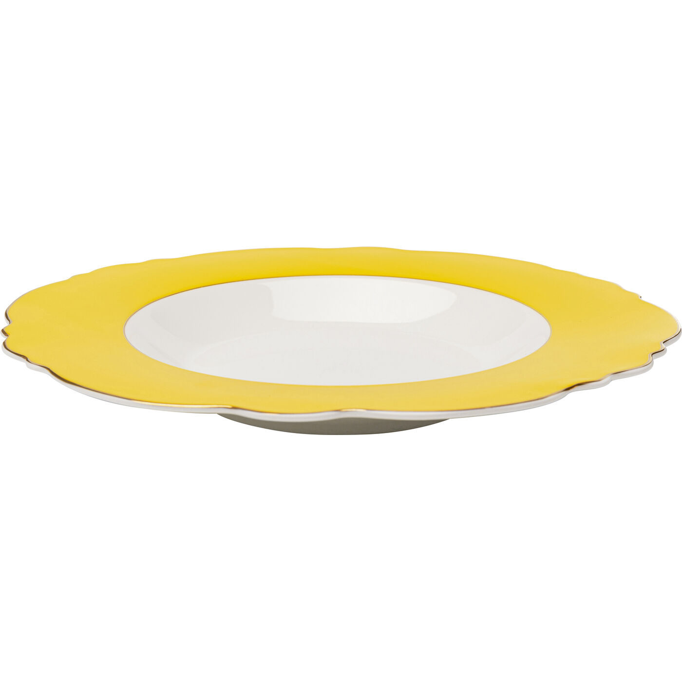 Тарелка Deep Harlequin Yellow Ø23cm KARE 56991