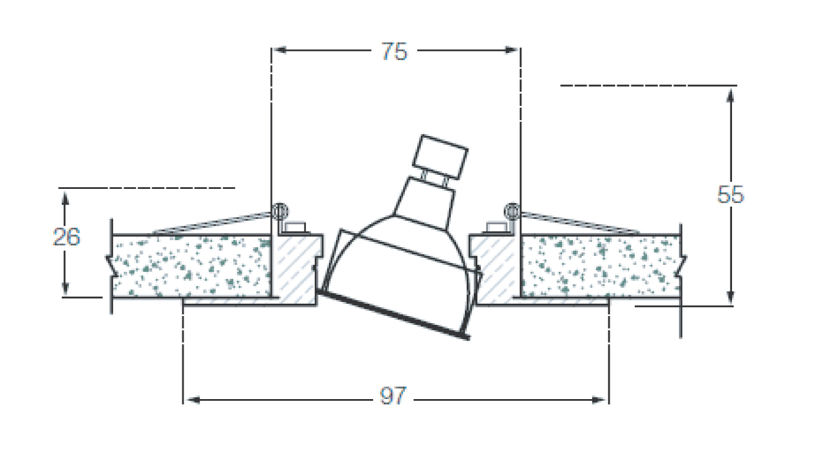 Встраиваемый светильник Donolux SA1527-NM