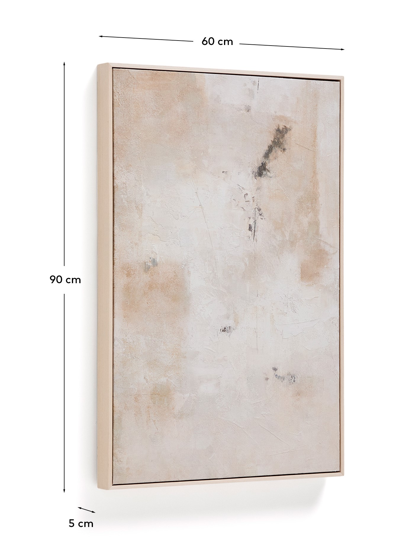 Абстрактная картина Selnar бежевая 60 x 90 см La Forma (ex Julia Grup)