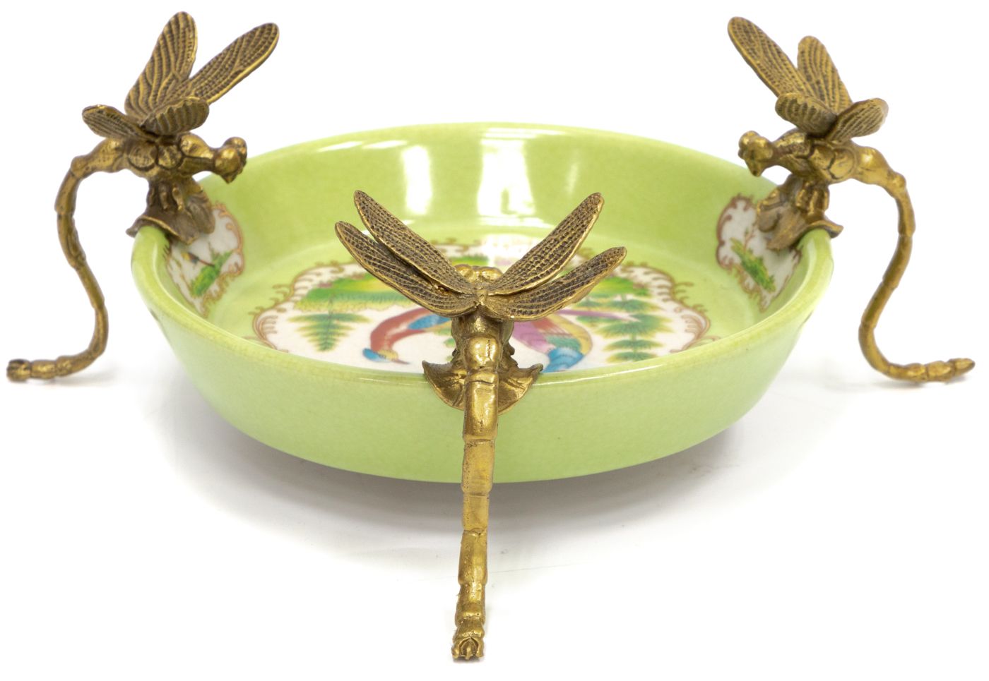 Блюдо на стрекозах Glasar 31G2411/C914HC/HLG0752