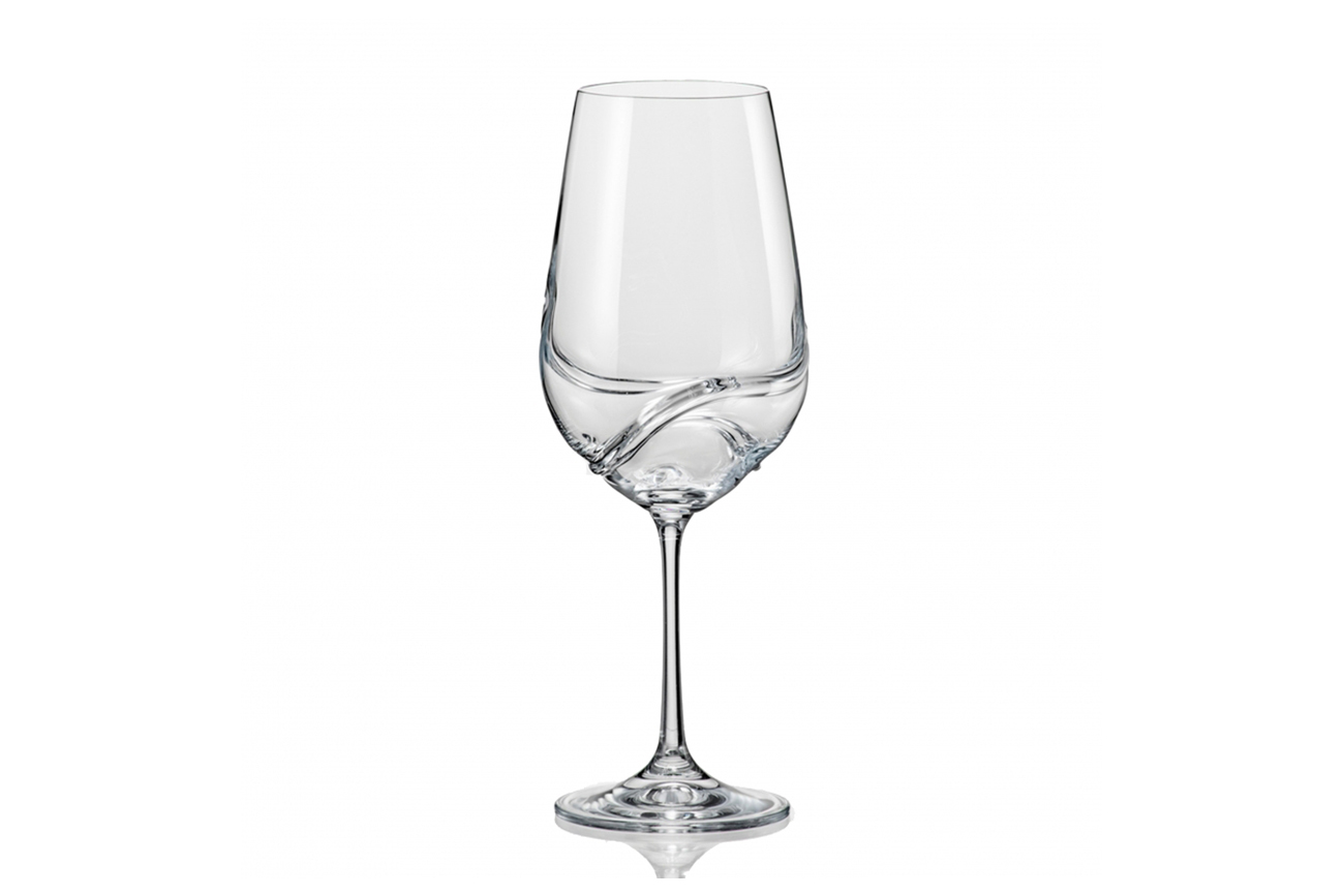 Набор из 2х бокалов-декантеров для вина Турбуленция 350 мл Garda Decor 40774/350/2