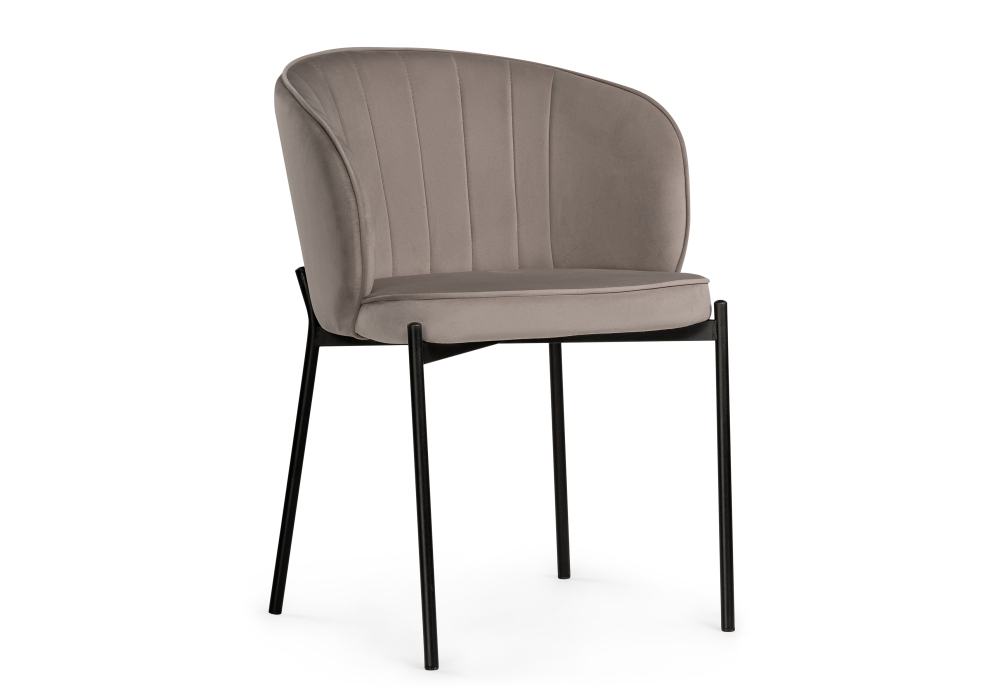 Стул Woodville Нейл дымчатый / черный 528449