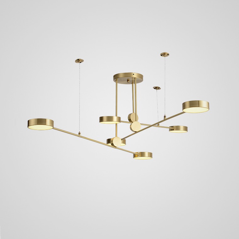 Подвесная люстра TECHNUM LED GOLD by ImperiumLoft