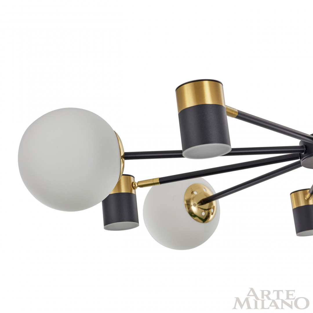 Люстра светодиодная 274802/10 BK/GD Arte Milano