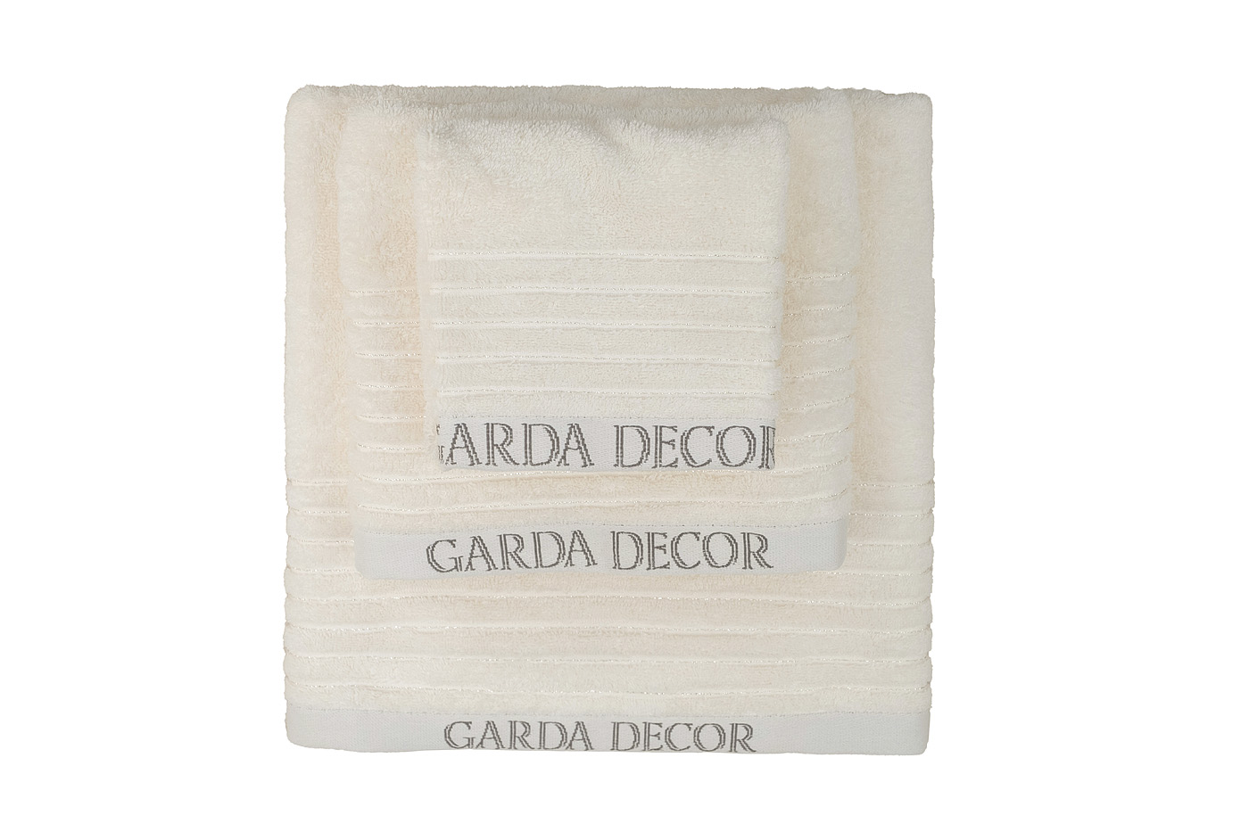 Полотенце Стелла 70*140 кремовое Garda Decor 119VAL-02103