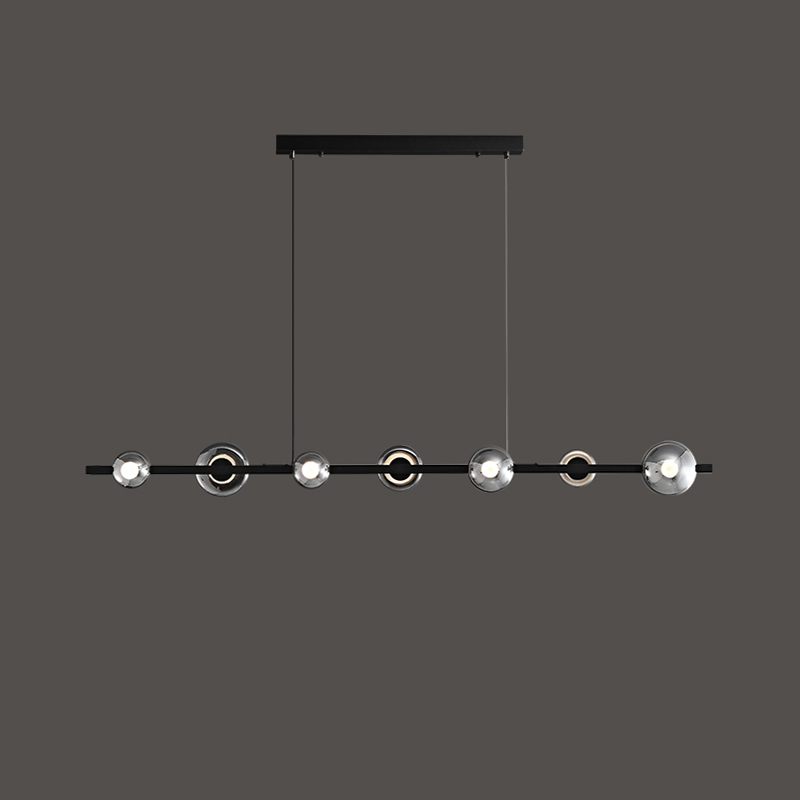 Подвесной светильник BOOSTER LONG L140 Black by ImperiumLoft