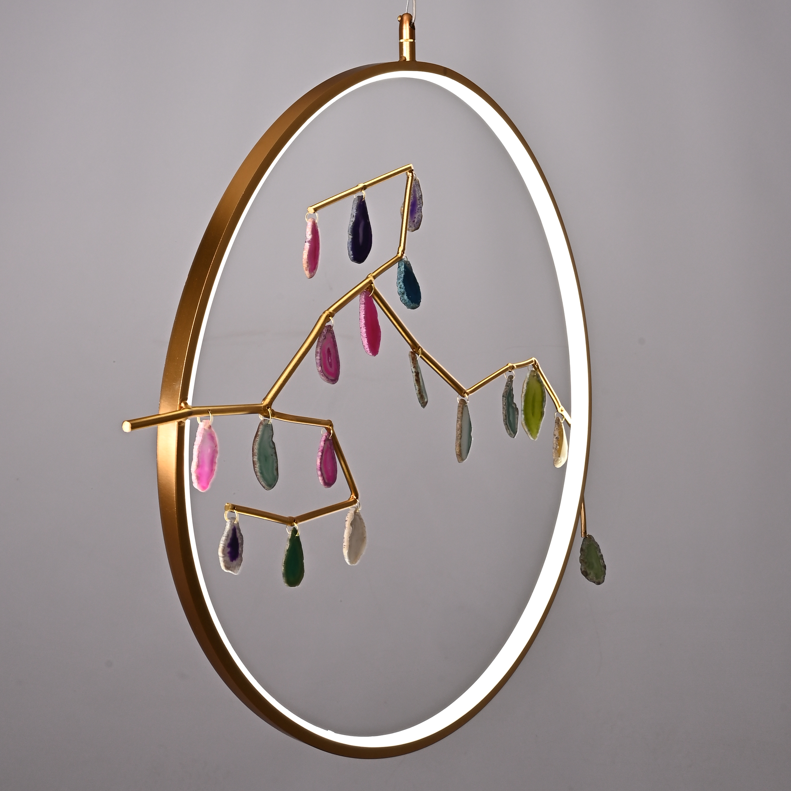 Подвесной светильник AGATE 10 multicolour D60 by ImperiumLoft
