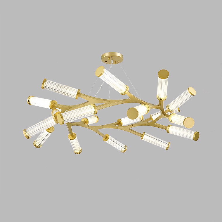 Подвесная люстра RAMOSE RING 18 Золото by ImperiumLoft