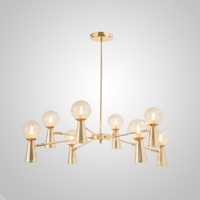 Потолочная люстра ABELINA L12 Gold Grey by ImperiumLoft