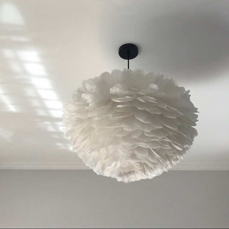 Люстра FEATHERS D80 Gray by ImperiumLoft