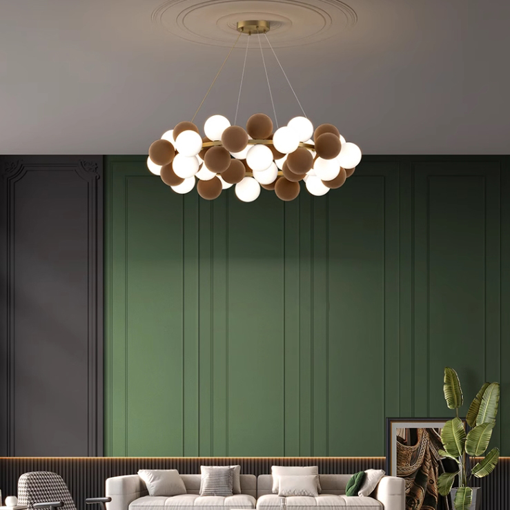 Кольцевые люстры и светильники LATTE D100 Black by ImperiumLoft