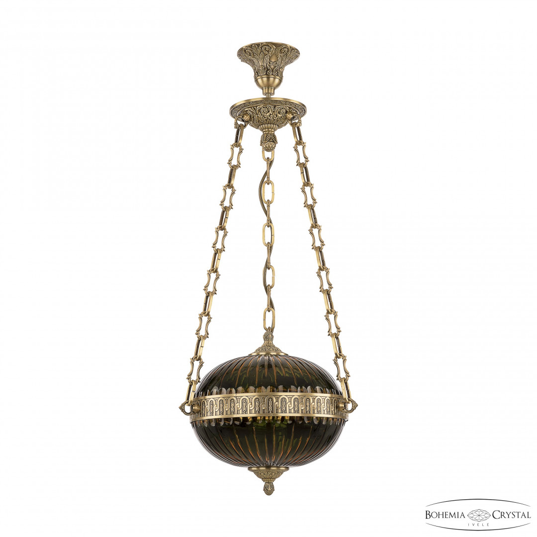 Подвесной светильник бронзовый 71000P/30 FP Amber-Green/H-1K