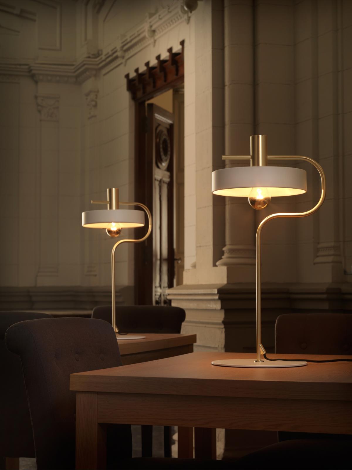 Настольная лампа Aloa латунь - белый Aromas del Campo