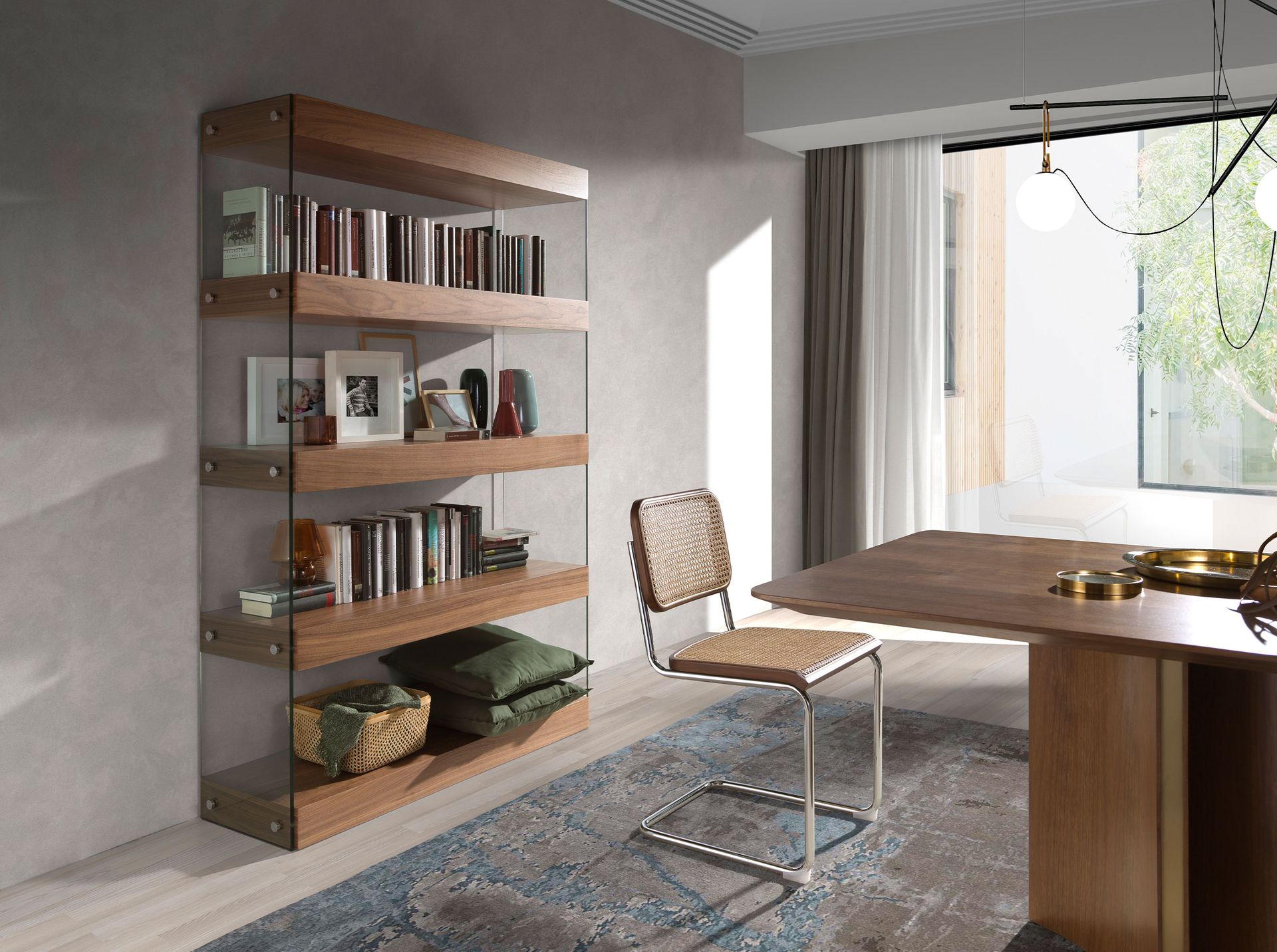 Стеллаж Distincion CP1110-F-NOGAL /3091 орех Angel Cerda