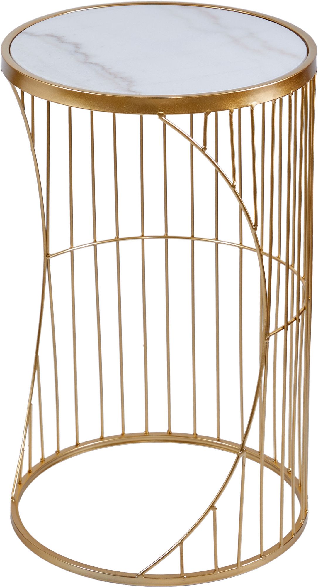 Столик интерьерный с белым мрамором Glasar 54-055