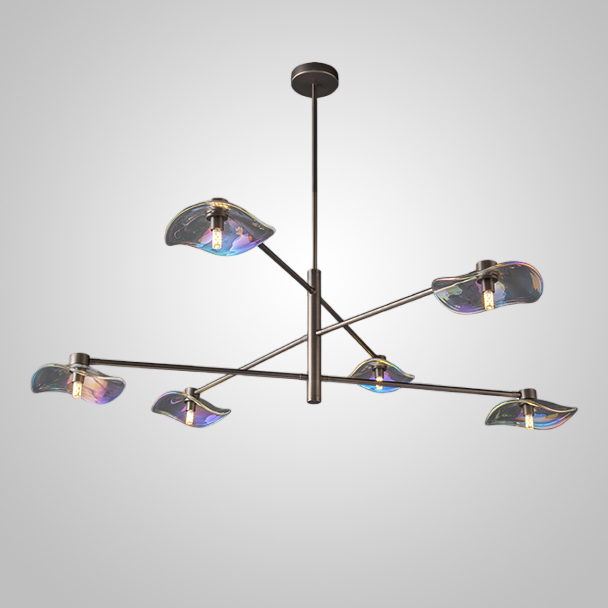 Потолочная люстра MILIAN CH L6 Black Grey by ImperiumLoft