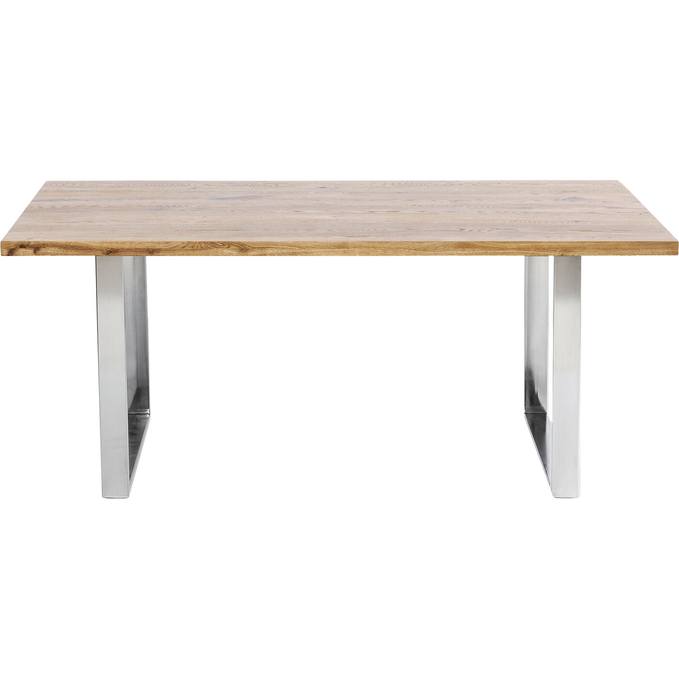 Стол Jackie Oak GK Chrome 200x100 см KARE 84523