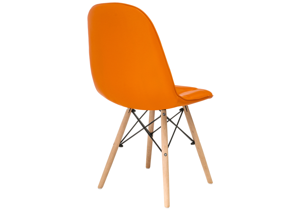 Стул деревянный Woodville Kvadro оранжевый 11732