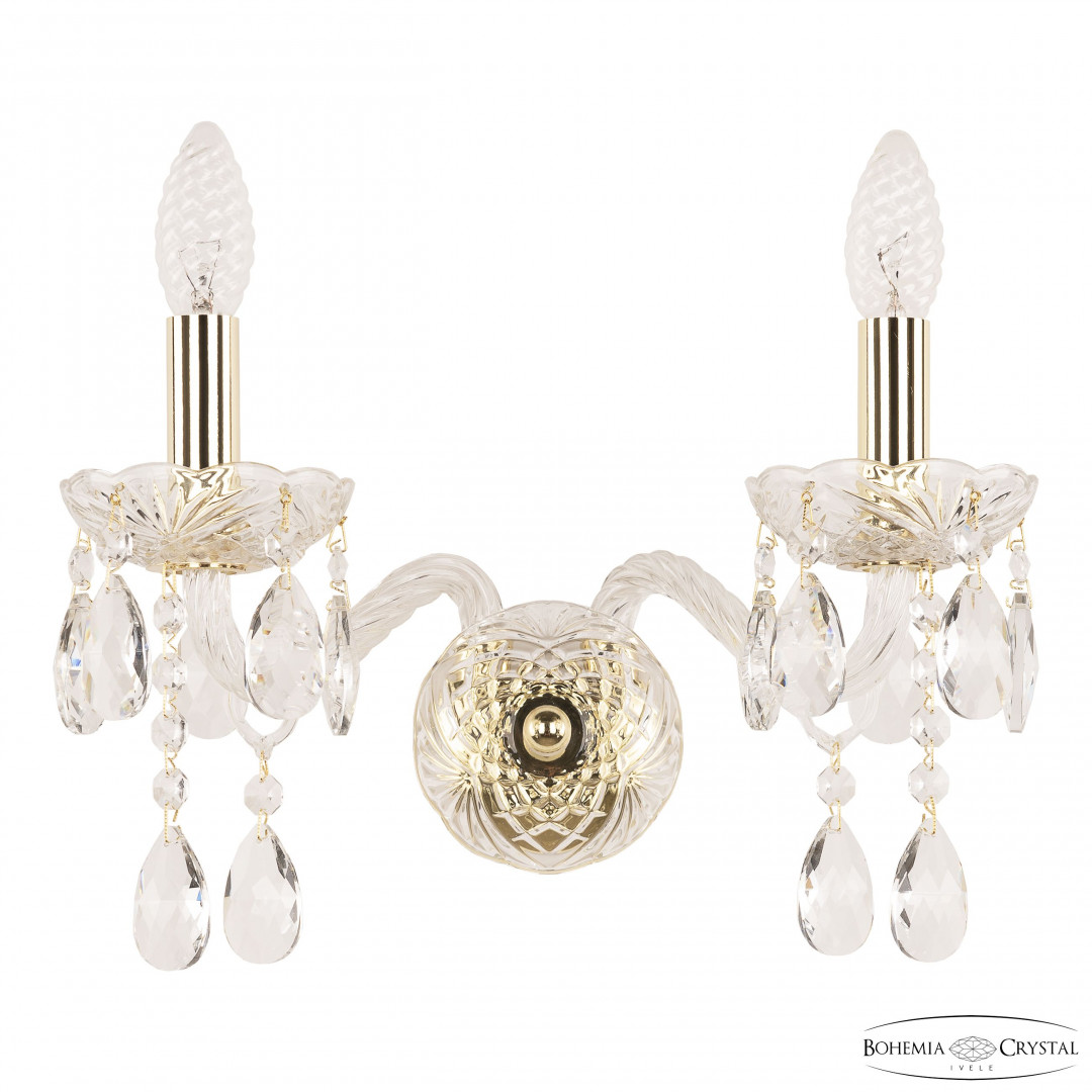 Бра хрустальные 107B/2/165 G Bohemia Ivele Crystal