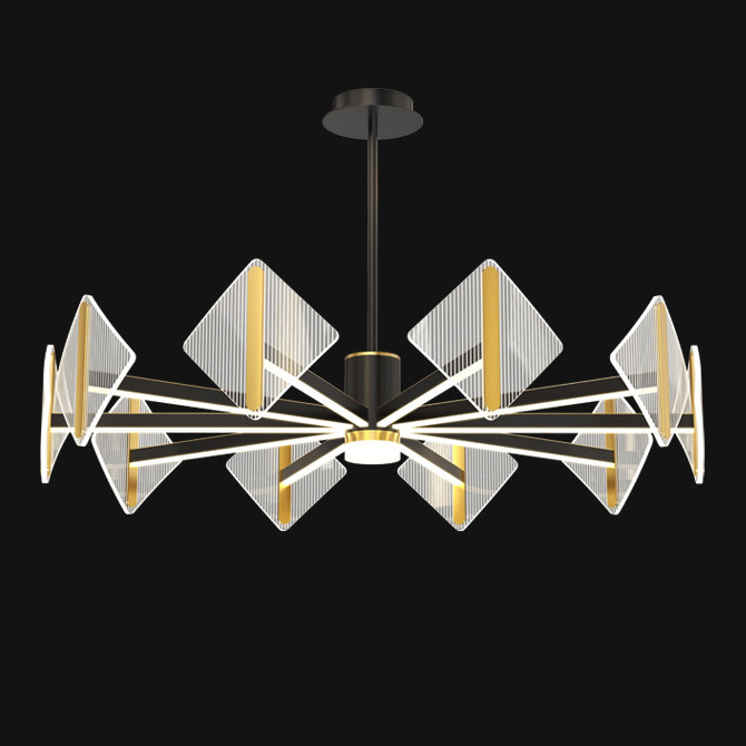 Потолочная люстра KEEN L8 Brass by ImperiumLoft